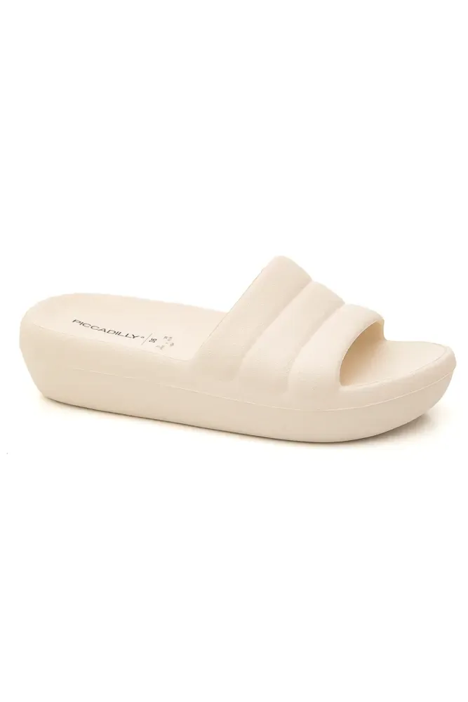 Chinelo Piccadilly Slide Marshmallow Feminino 222001 Off-White