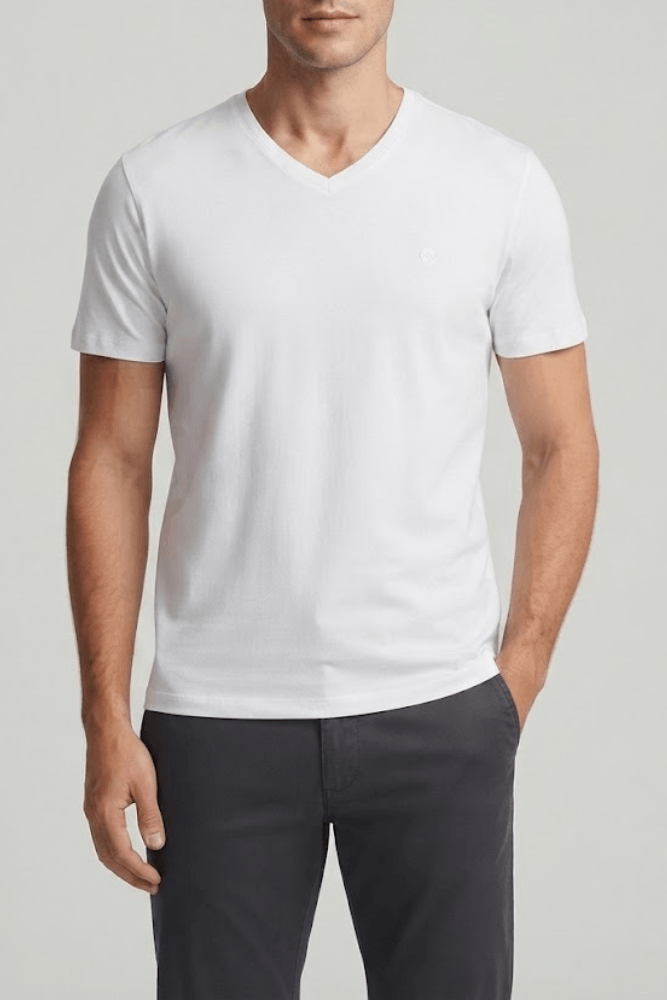 Camiseta Ogochi Casual Masculina Gola Redonda Og C006000003 Branco