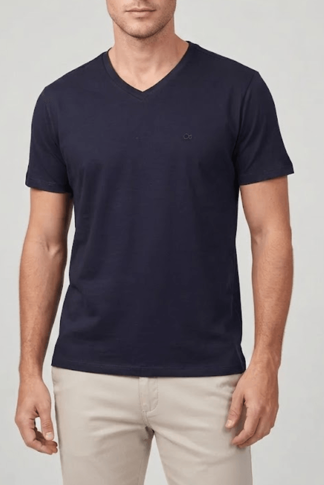 Camiseta Ogochi Casual Masculina Gola Redonda Og C006000003 Marinho