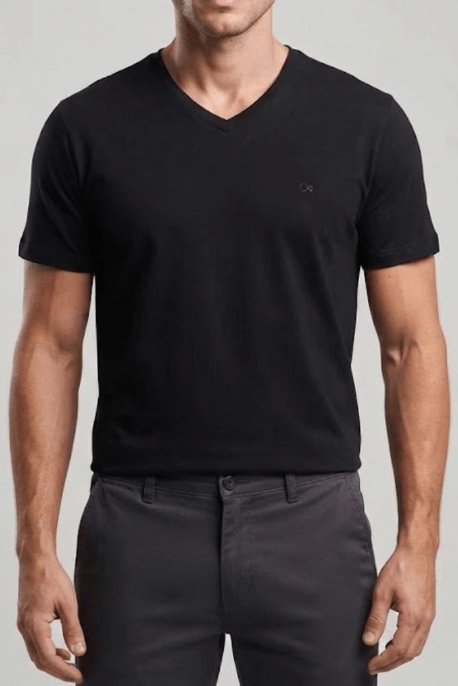 Camiseta Ogochi Casual Masculina Gola Redonda Og C006000003 Preto