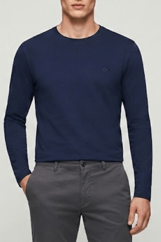Camiseta Básica Manga Longa Ogochi Masculina 006450008 Marinho