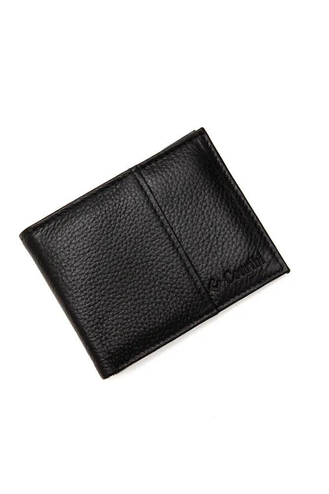 Carteira Couribi Mini Slim Masculino Couro 2024 Preto