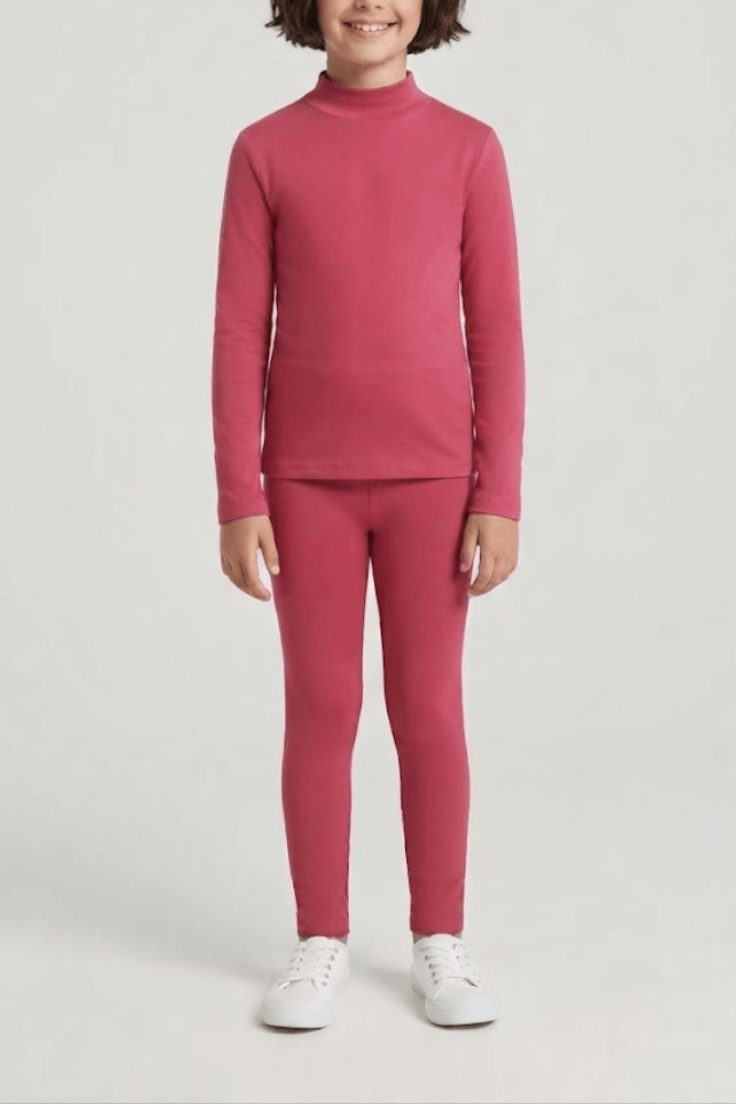 Calça Legging Alakazoo Infantil Menina Molecotton Felpado 00219b Pink