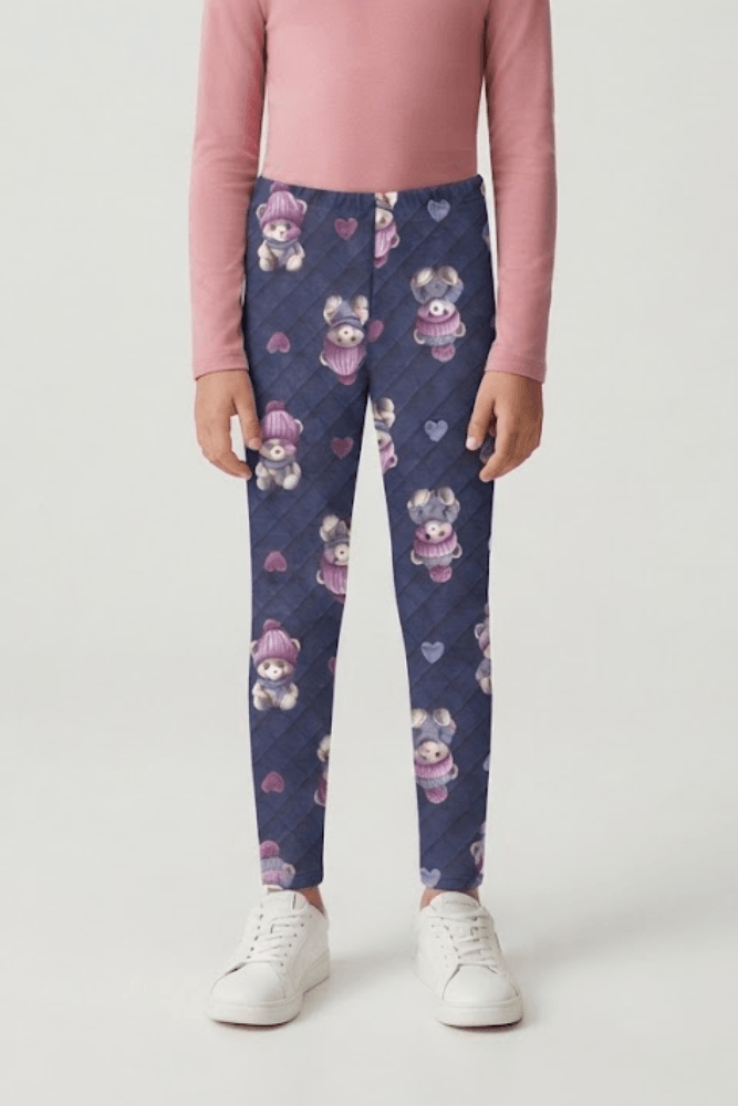 Calça Alakazoo Moletinho Soft Infantil Menina 65321 Marinho