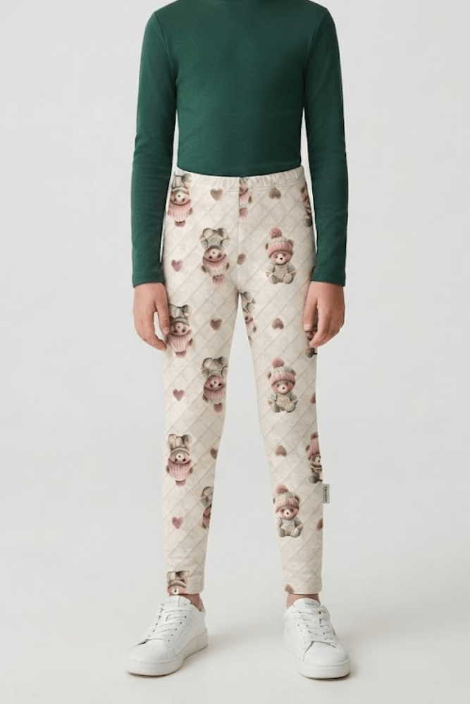 Calça Alakazoo Moletinho Soft Infantil Menina 65321 Bege
