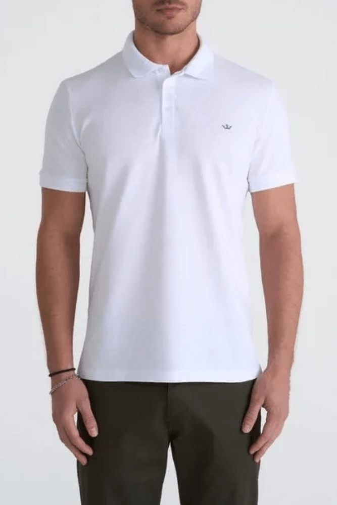 Polo Manga Curta Docthos Slim Piquet 119088 Branco