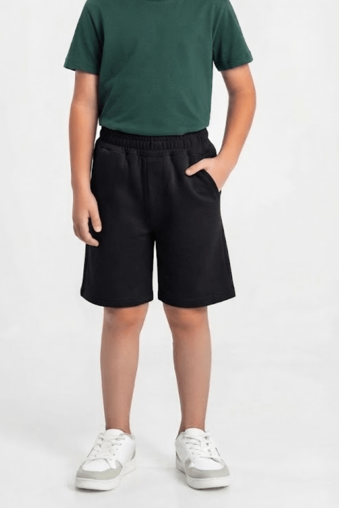 Bermuda Moletom Ftk Fiotty Infantil Masculina 2827 Preto