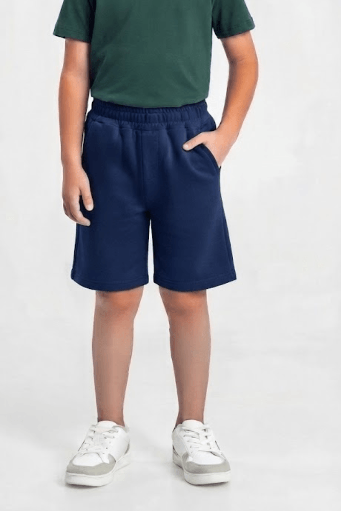 Bermuda Moletom Ftk Fiotty Infantil Masculina 2827 Marinho