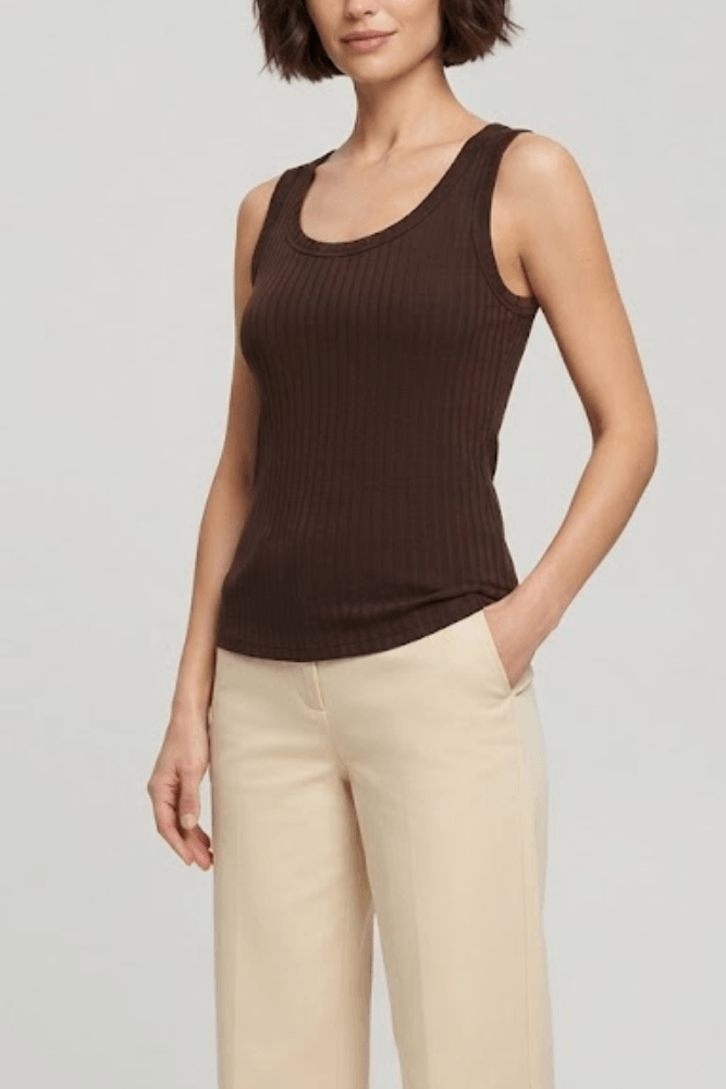 Blusa Regata Kohmar Feminina Kb407 Marrom