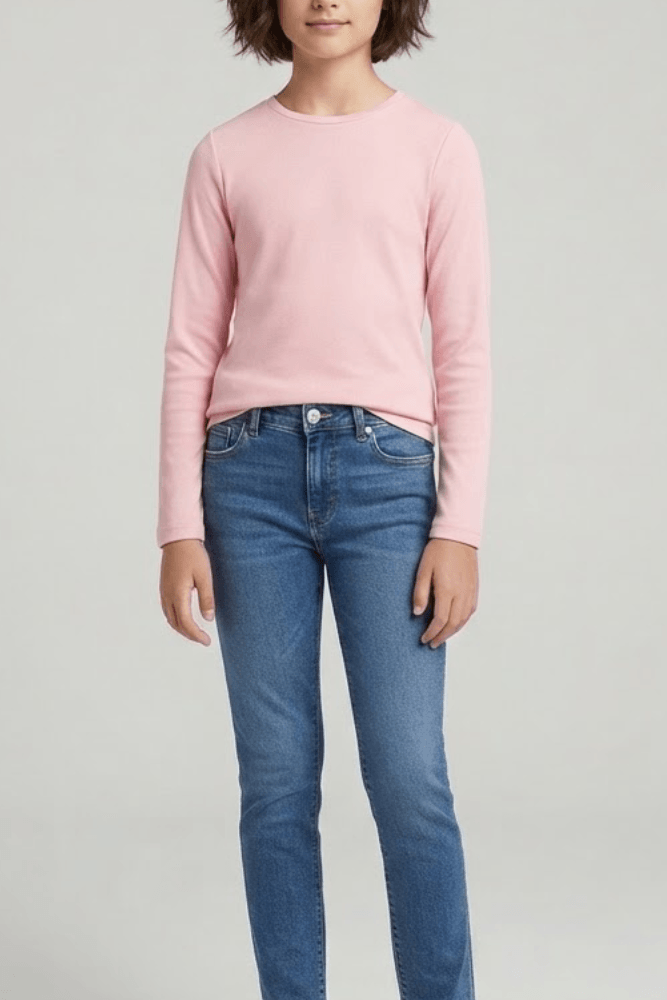 Blusa Térmica Estilo Do Corpo Infantil Menina 70083 Rosa