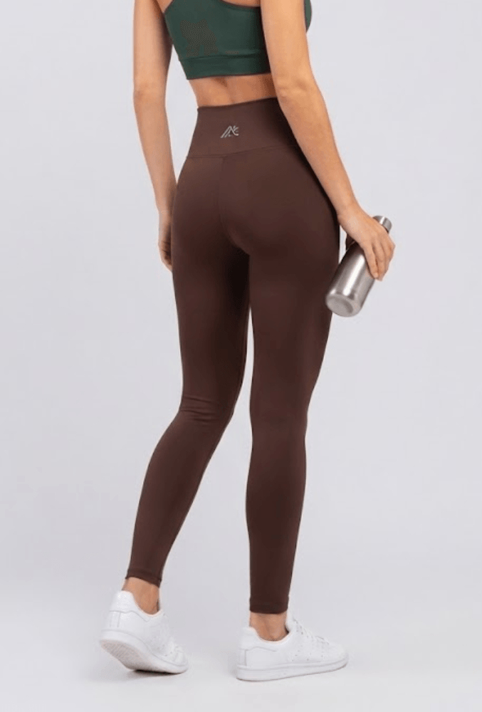 Calça Legging Poliamida Mc Fitness Feminina Proteção Uv Cf023 Marrom