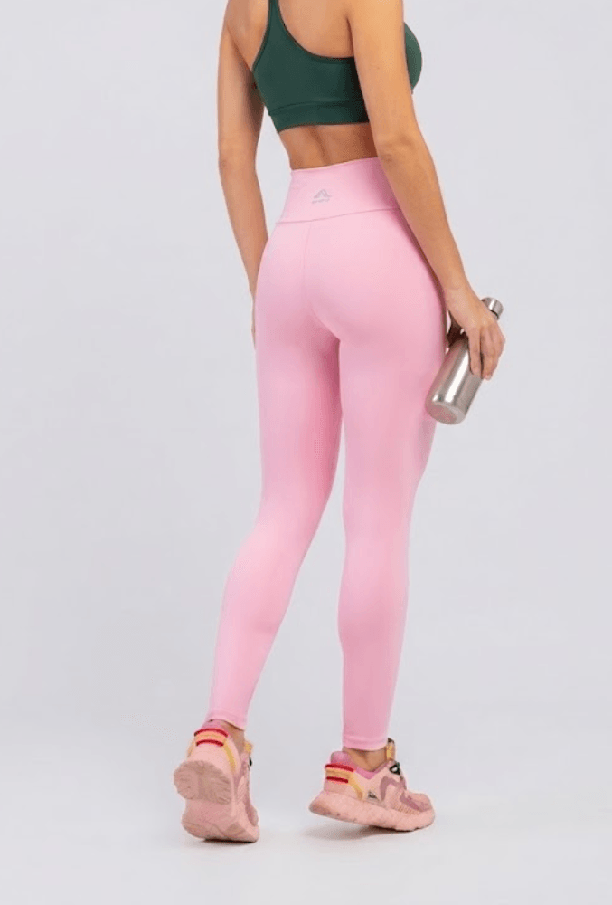 Calça Legging Poliamida Mc Fitness Feminina Proteção Uv Cf023 Rosa