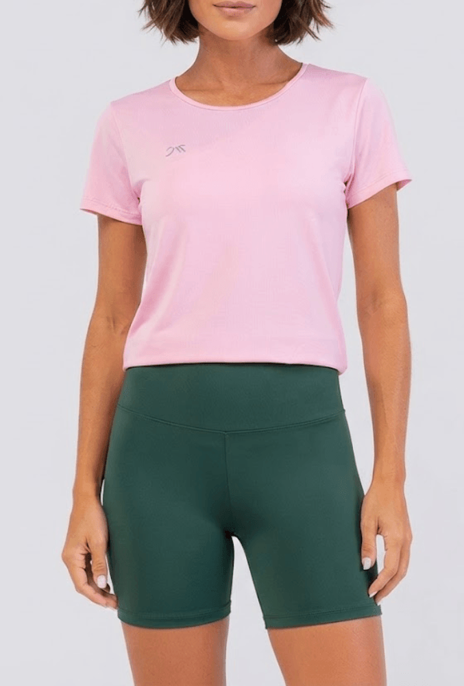 Blusa Dry Mc Fitness Feminina Seca Rápido Ft969 Rosa