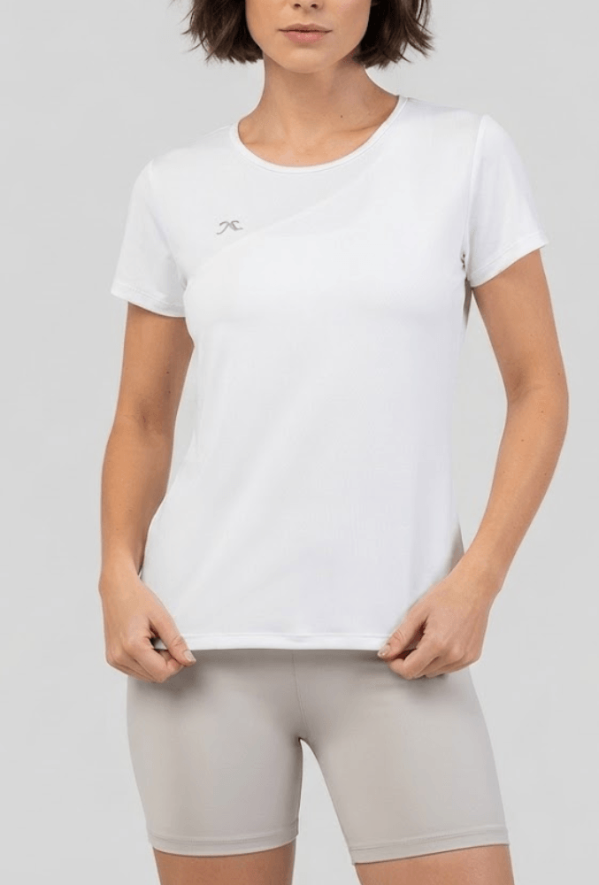Blusa Dry Mc Fitness Feminina Seca Rápido Ft969 Branco