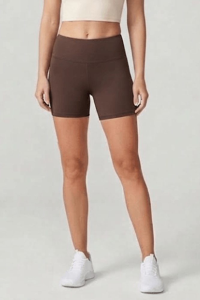 Bermuda Esportiva Estilo Do Corpo Feminina Premium 80116 Marrom