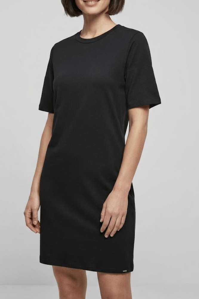 Vestido Curto Malha Viscose Lunender Feminino 00590 Preto