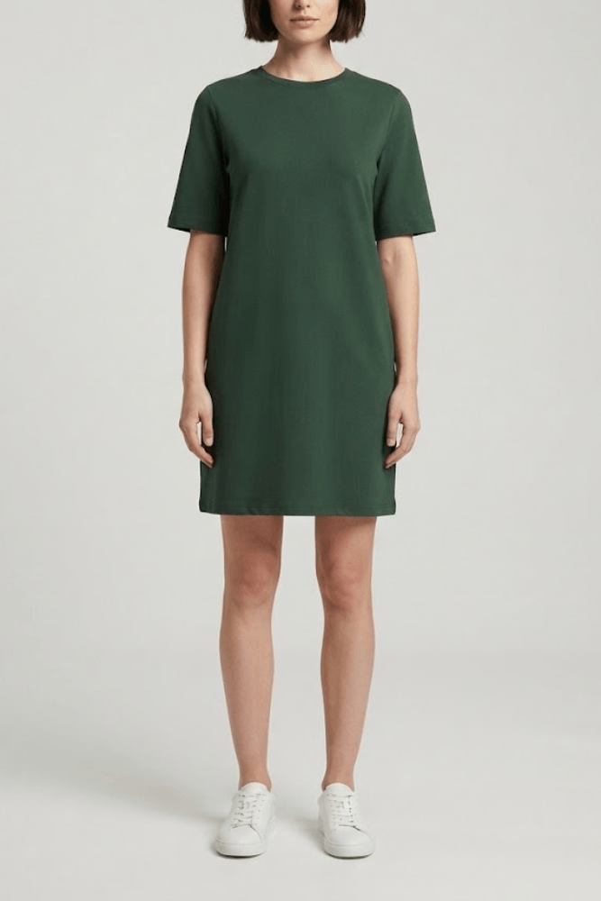 Vestido Curto Malha Marbella Lunender Feminino 00627 Verde