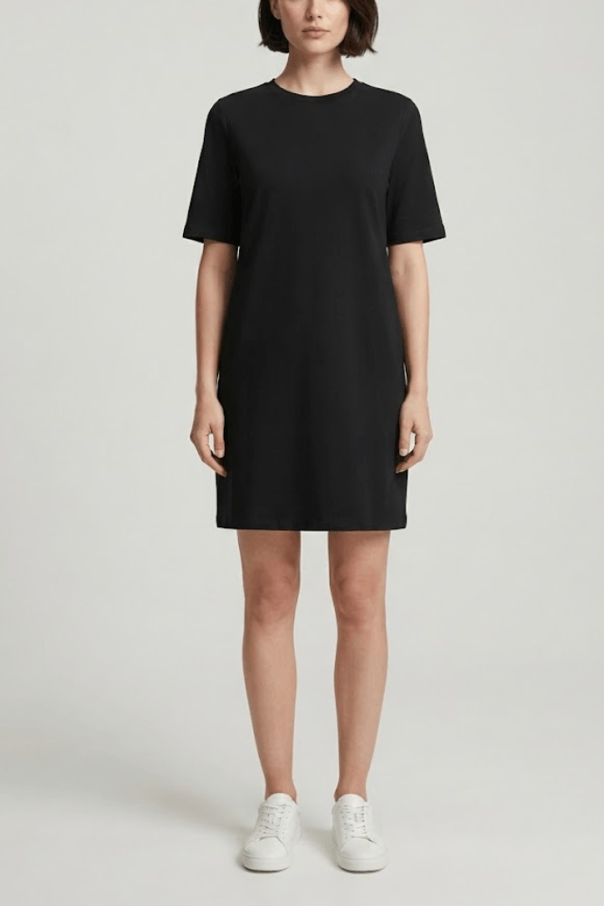 Vestido Curto Malha Marbella Lunender Feminino 00627 Preto