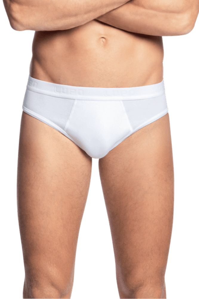 Cueca Lupo Slip Algodão Masculina Cós Discreto 485-002 Branco