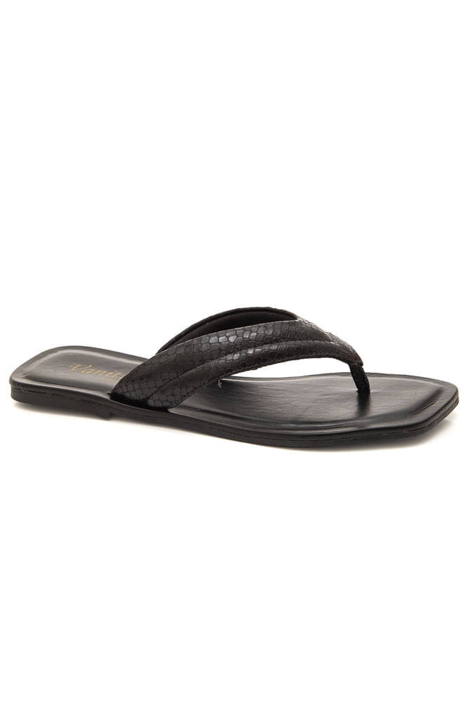 Chinelo Rasteira Lz1018 Preto