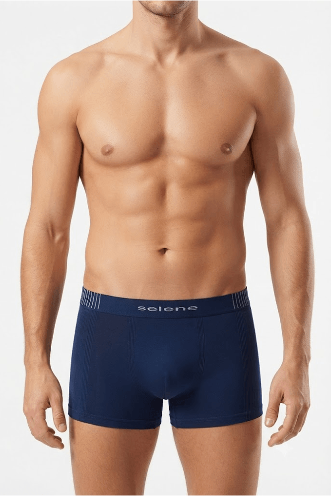 Cueca Selene Boxer Microfibra Sem Costura 11070.003 Marinho