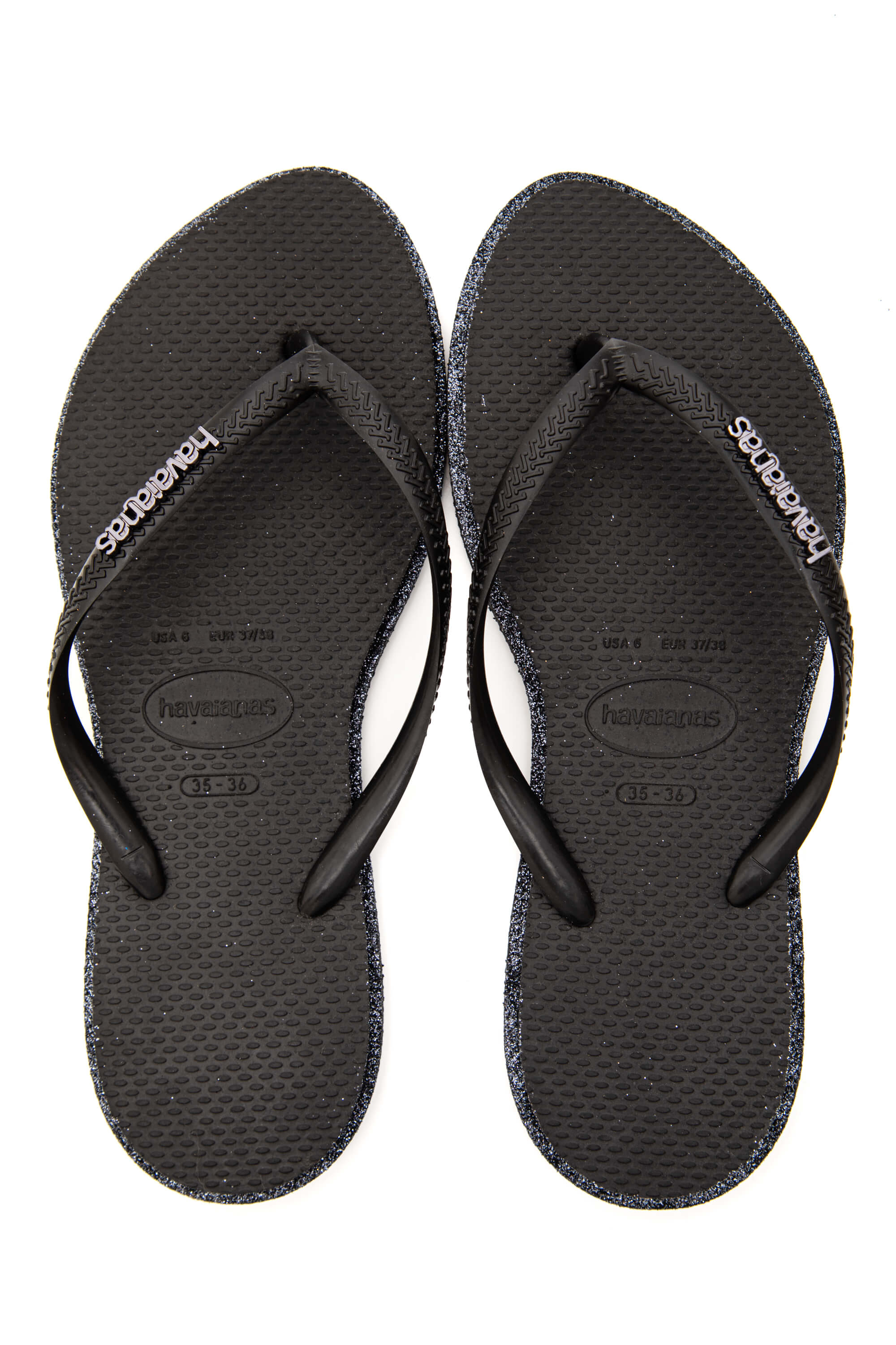 Chinelo Havaianas Slim Point Bordas Contrastantes Preto