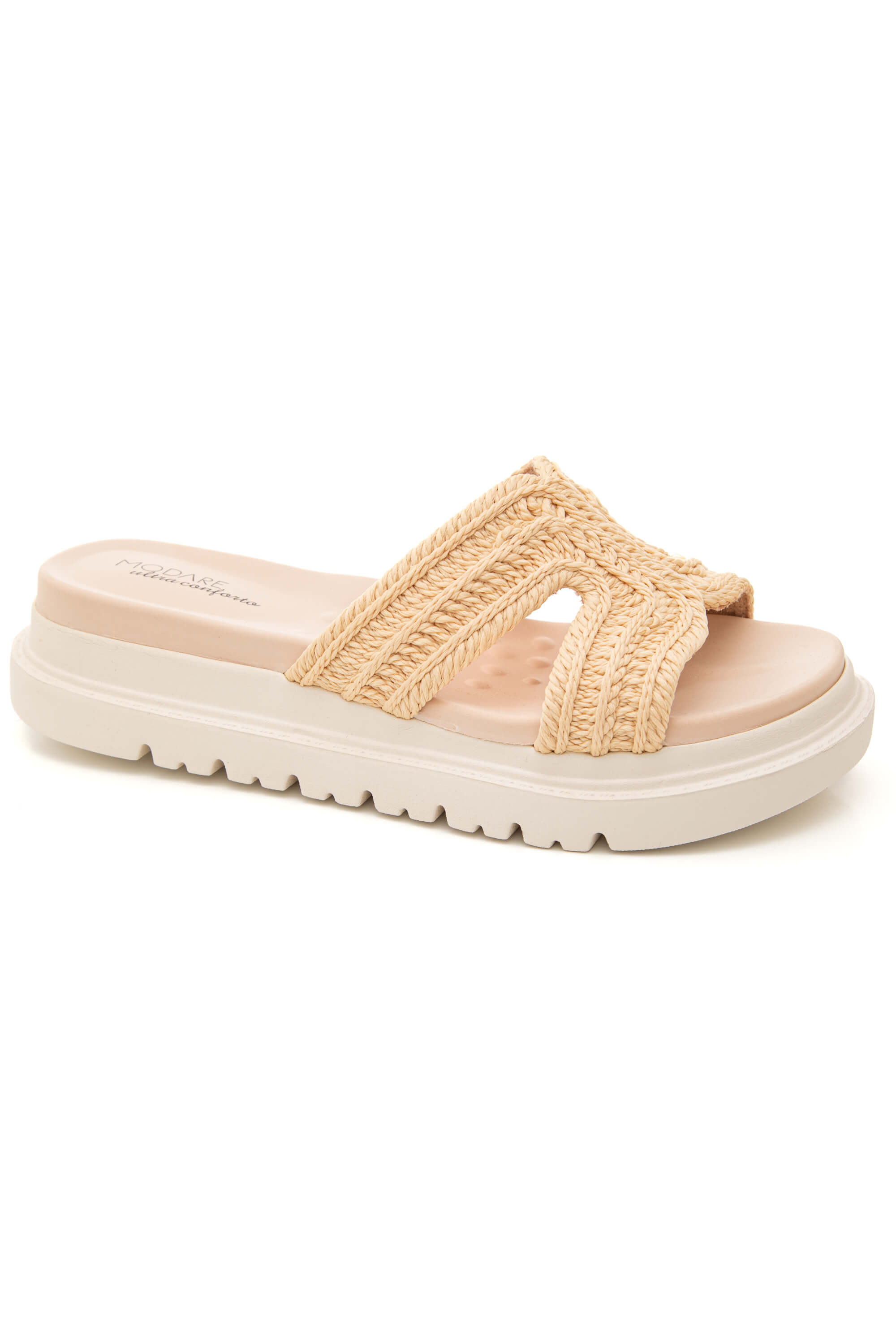 Chinelo Modare Trançado Feminino 7200.114.32042 Off-White