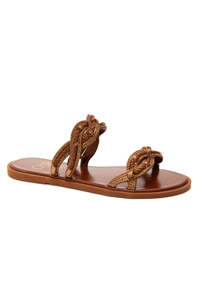 Chinelo Rasteira Feminina Cha De Mel Tg2000 Caramelo