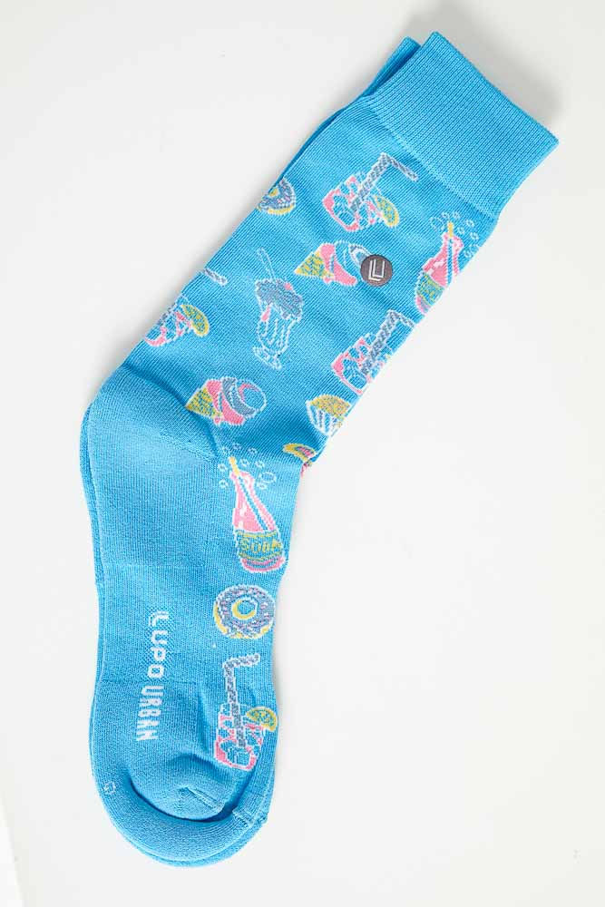 Meia-Casual-Feminina-Lupo-Doces-Azul