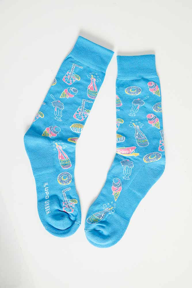 Meia-Casual-Feminina-Lupo-Doces-Azul