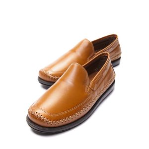 Sapato  Mocassim Masculino Jovaceli 4006nb Couro Caramelo