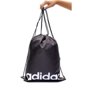 Porta Chuteira Adidas Essentials Logo Gym Sack. Preto