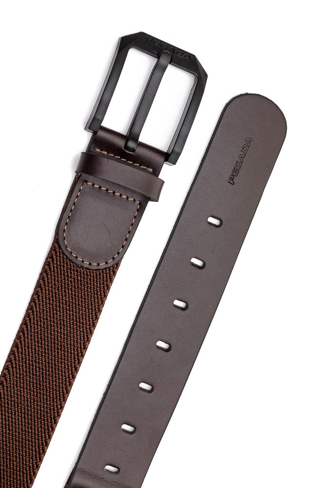 CINTO CASUAL MASCULINO PEGADA MARROM
