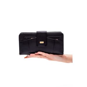 Carteira Casual Feminina Roder 8055 Couro Preto