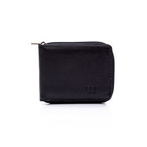 Carteira Tradicional Masculina Couro Zíper Roder 410 Preto