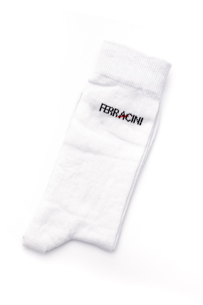 Meia-Social-Ferracini-Sport-Cano-Longo-Branco