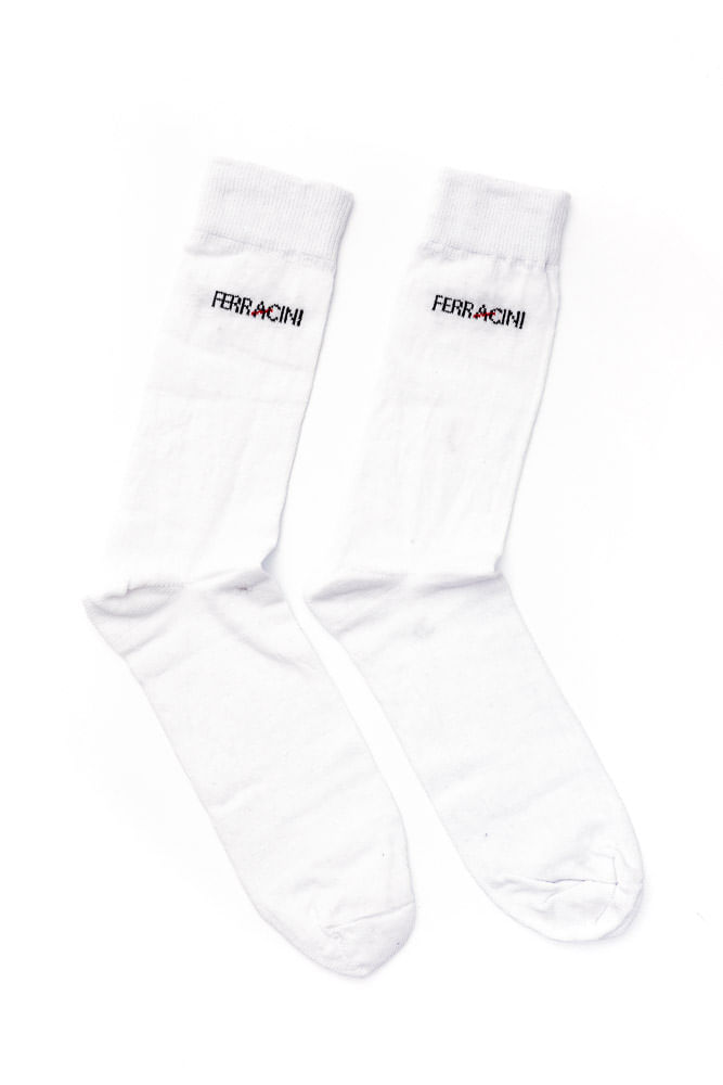 Meia-Social-Ferracini-Sport-Cano-Longo-Branco