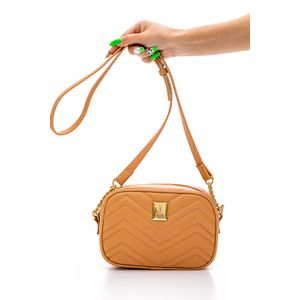 Bolsa Transversal Pequena Feminina Vizzano 10003.2 Bege