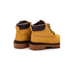 Bota Coturno Infantil Menino Molekinho 2144.214 Mostarda