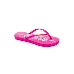 Chinelo Coca-Cola Slim Feminino Estampa Cc3516 Pink
