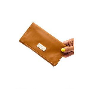 Carteira Casual Feminina Couro Di Marly´S 7422 Caramelo