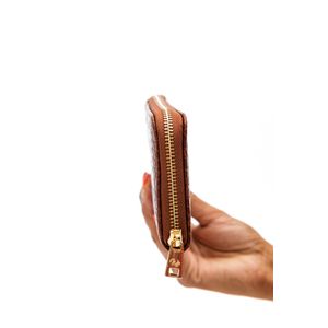 Carteira Casual Retangular Croco Feminina Wj 30541 Marrom