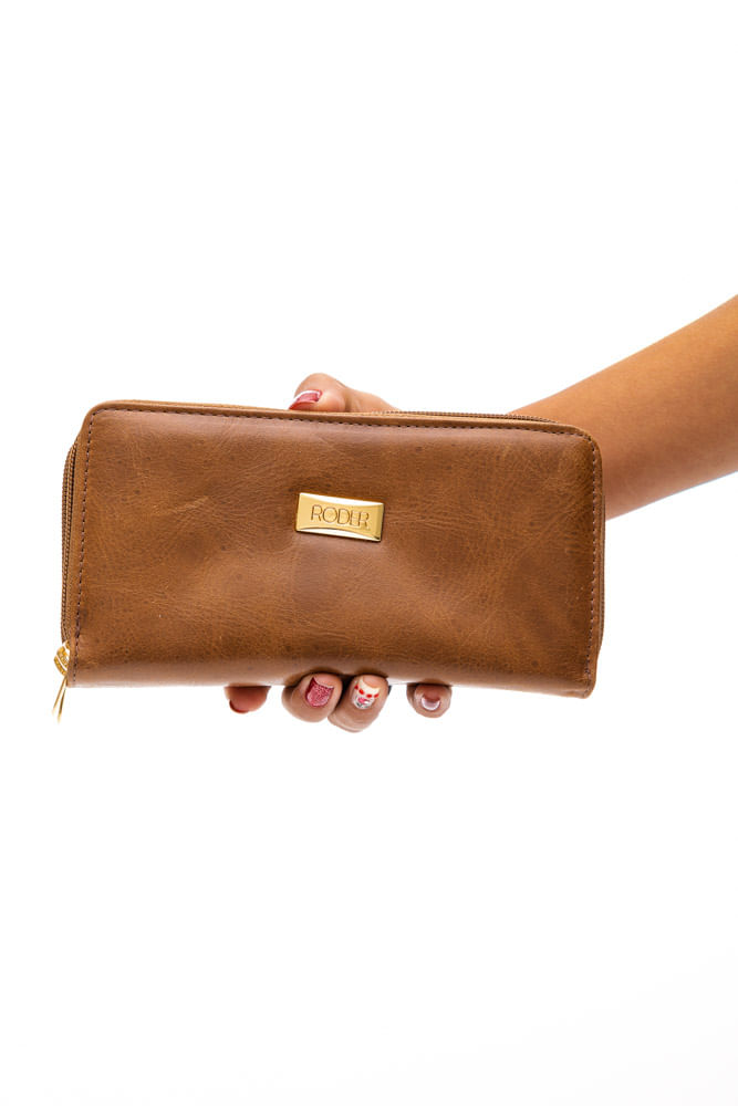 Carteira-Casual-Retangular-Feminina-Roder-334-Caramelo