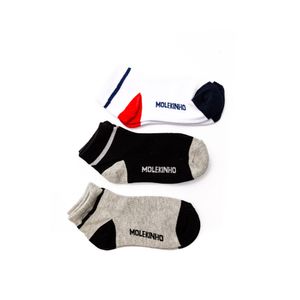 Kit De 3 Meias Cano Curto Molekinho Infantil Menino 2899.1 Sortido