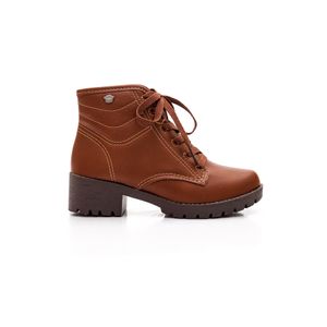 Bota Coturno Juvenil Menina  Pink Cats V2701-01 Castanho