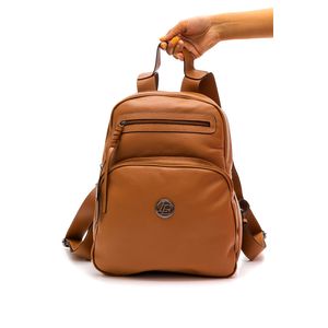 Bolsa Mochila Casual Feminina Linea Bella 5227 Caramelo