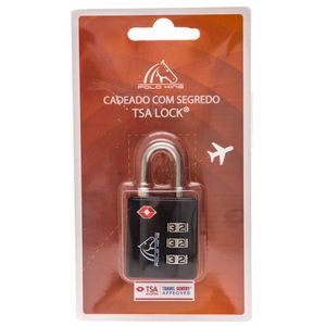 Cadeado Com Segredo Tsa Lock Luxcel 3 Dígitos Cd018tsa Preto