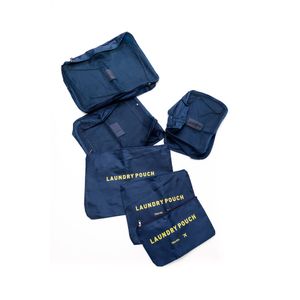 Kit Organizador De Bagagem Para Viagem Feminino Luxcel Azul