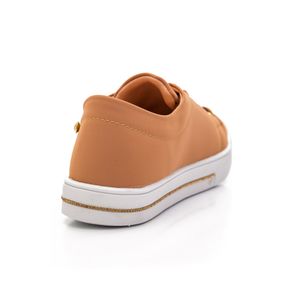 Tênis Sophia Almeida Casual Feminino Nobuck Cadarço 633mc Nude