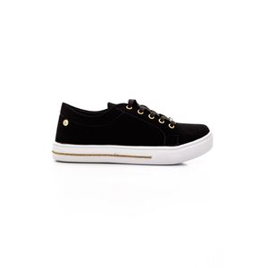 Tênis Sophia Almeida Casual Feminino Nobuck Cadarço 633mc Preto